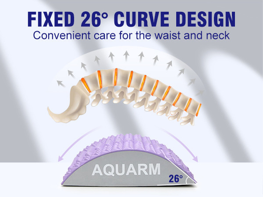 Woowave Purple Lower Back Stretcher για μασάζ TPE μαξιλάρι Πες αντίο στο πόνο στην πλάτη