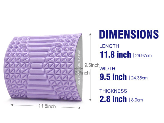 Woowave Purple Lower Back Stretcher για μασάζ TPE μαξιλάρι Πες αντίο στο πόνο στην πλάτη