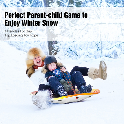 Χειμερινό ελεύθερο στίγμα 48' EPS Foam Core Adult Snow Sleds για διπλό άτομο