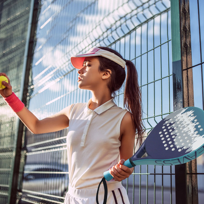 WOOWAVE Επαγγελματική ανθρακική ίνα Custom EVA Memory Core Soft Beach Tennis Racket Μπλε Πάντελ