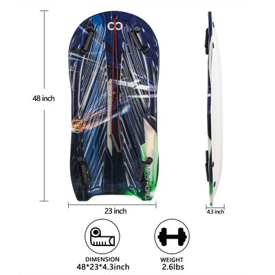 Παιδικά snowboard με λαβή και σχοινί μπλε αφρό πλαστικό χιονισμένο έλκηθρο για ζεστό χειμώνα πώληση