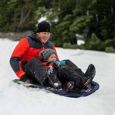 Παιδικά snowboard με λαβή και σχοινί μπλε αφρό πλαστικό χιονισμένο έλκηθρο για ζεστό χειμώνα πώληση