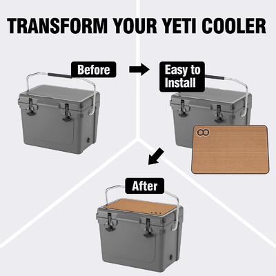 Γκρι χρώμα ξύλου Custom Marine EVA Foam Cooler Traction Pad για το Cooler Box Mat Καμπινγκ