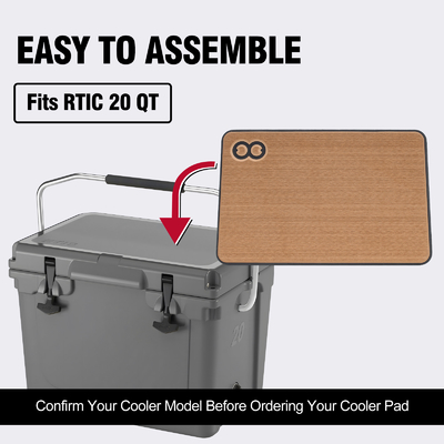 Γκρι χρώμα ξύλου Custom Marine EVA Foam Cooler Traction Pad για το Cooler Box Mat Καμπινγκ