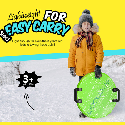 Γύρο 21''snow scooter για παιδιά προσαρμοσμένο χειμερινό σπορ έλκηθρο EVA αφρό έλκηθρα