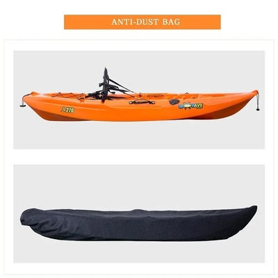 270*78*40cm HDPE πλαστικό διαφανές κανό/καγιάκ για θαλάσσια θαλάσσια αθλήματα και αλιεία