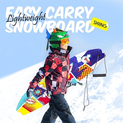 Εξωτερικό ελεύθερο σκι παιχνιδάκι snowboard scooter 41.7inch με τράβηξε σχοινί και χειριστήριο