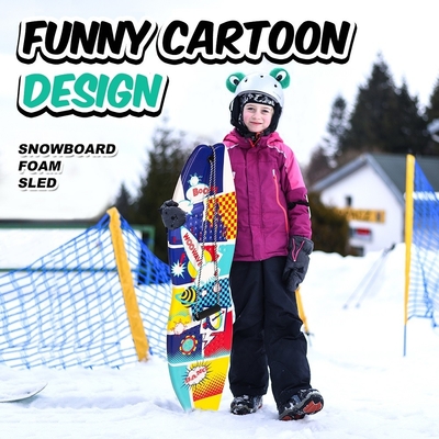 Εξωτερικό ελεύθερο σκι παιχνιδάκι snowboard scooter 41.7inch με τράβηξε σχοινί και χειριστήριο