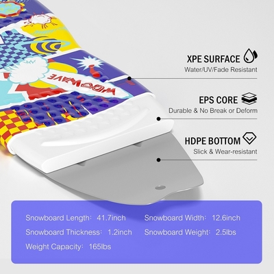 Εξωτερικό ελεύθερο σκι παιχνιδάκι snowboard scooter 41.7inch με τράβηξε σχοινί και χειριστήριο