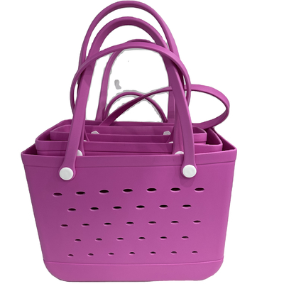 EVA Beach Bag για το καλοκαίρι Custom Μεγάλη χωρητικότητα Tote Bags σε ανθεκτικό υλικό σιλικόνης