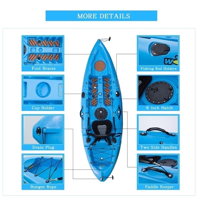 Βιώστε την καλύτερη βάρκα με το Woowave 2.7m Single Fishing Kayak NO Inflatable