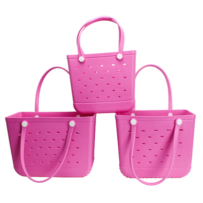 EVA Beach Bag για πισίνα Διασκέδαση Woowave Γυναίκες παιδιά μικρές Bogg τσάντα αποθήκευση Tote