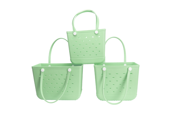 EVA Beach Bag για πισίνα Διασκέδαση Woowave Γυναίκες παιδιά μικρές Bogg τσάντα αποθήκευση Tote
