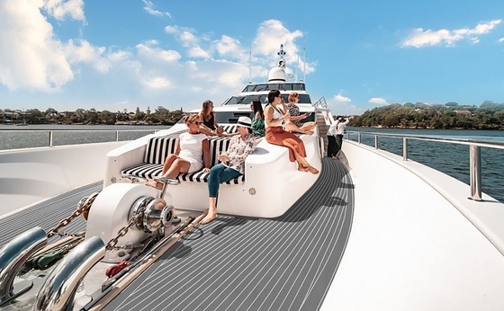 Γκρι Custom EVA Foam Mat Sheet για Yacht Decking Marine Floor Deck Pad Boat Decking