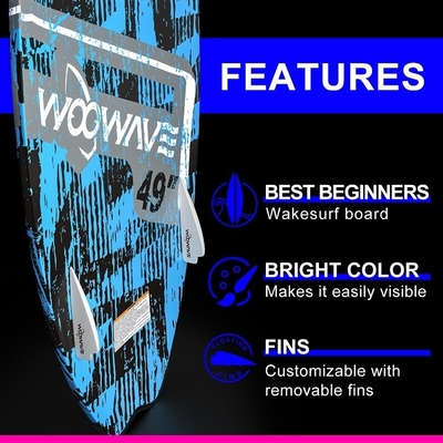 OEM 49' Awakesurf Board Glass Fiber Board για άτομα Unisex Εφαρμόσιμα 125.5*52cm