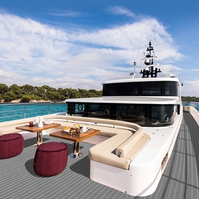 Γκρι Woowave EVA Boat Deck Sheet Board Yacht Accessories 5MM Σφουγγαρισμένα στρώματα δαπέδου με αυτοκόλλητα