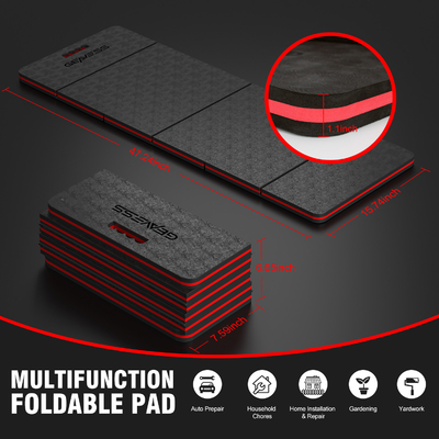 WOOWAVE EVA Garden Knee Pad BLACK Eva Foam Mechanics Mat για εξωτερική συντήρηση
