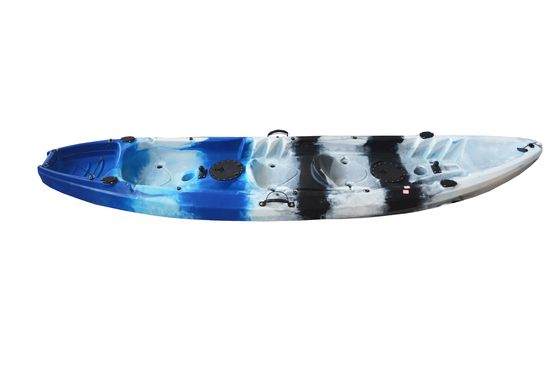 Woowave 2 άτομα Αλιευτικό καγιάκ HDPE Καθίστε στην κορυφή Καγιάκ Κανό 370*87*33cm Μέγεθος πακέτου