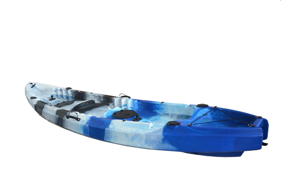 Woowave 2 άτομα Αλιευτικό καγιάκ HDPE Καθίστε στην κορυφή Καγιάκ Κανό 370*87*33cm Μέγεθος πακέτου