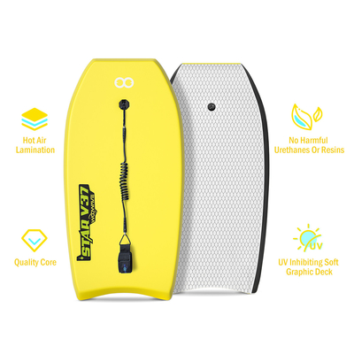 Πλακέτο λωρίδας WOOWAVE Ελαφρύ 2.14lbs Surfboard με πλάτος του πίνακα 20.9 ίντσες