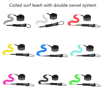 Πολυουρεθάνιο Coil Surfboard Wire Rope Leash για φουσκωτά SUP Canoe Kayak Accessories
