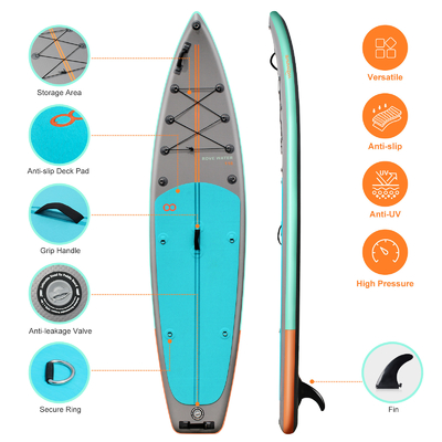Ελαφρύ 11'6&quot; X31'5&quot; X6 &quot; Bodyboard με Surf Leash και Paddle Board Προσαρμοσμένο χρώμα