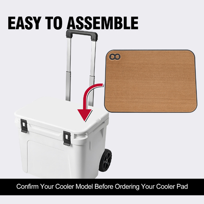 22 ιντσών EVA Foam Pad Teak Decking Flooring Non Slip Cooler Pad για τον YETI Roadie 60