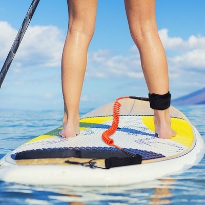 5.5mm/7mm/8mm/OEM Διαμέτρου Σκληρό Τύπο Τύπου Surfboard Στρογγυλοποιημένο λουρί για Paddle Board