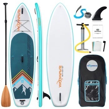 10'2' Woowave End Body Board για λίμνες ποτάμια Surf Leash και αντλία