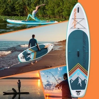 10'2' Woowave End Body Board για λίμνες ποτάμια Surf Leash και αντλία