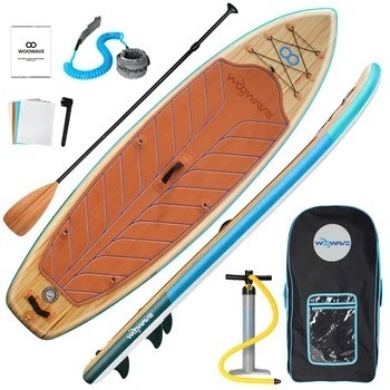 Προσαρμοσμένο χρωματικό λουρί surf Woowave ISUP Bodyboard 10'2' για λίμνες ποτάμια και το σχεδιασμό