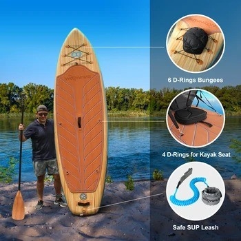Προσαρμοσμένο χρωματικό λουρί surf Woowave ISUP Bodyboard 10'2' για λίμνες ποτάμια και το σχεδιασμό