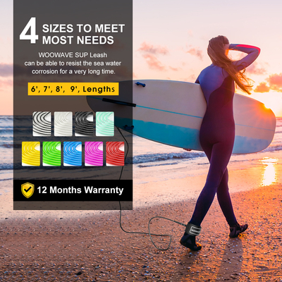Αναβαθμίστε το λουρί του surfboard σας σε Woowave OEM Straight Leash για Sup και Stand Up Paddle