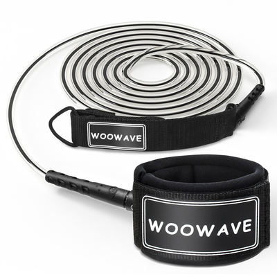 WOOWAVE Custom Logo/Color Strong Flexible Swivel And Ankle Cuff Surf Leash Rope Ροζ