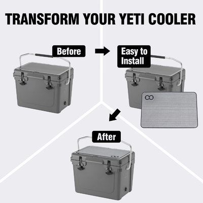RTIC 20 Cooler Box Pad 16.73*10.83inch Μέγεθος με κόλλημα και αντιαλυσστικό σκουπιδοπλαστικό