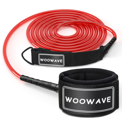 WOOWAVE Surf Leash Straight Leash TPU Surfboard Leashes για SUP Αποσυναρμολογητέος εξοικονόμος σιδηροδρόμων