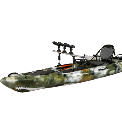 395*92*35cm Μοναδικό αλιευτικό καγιάκ Woowave Design με κίνηση πεδίου και ηλεκτρικό κινητήρα