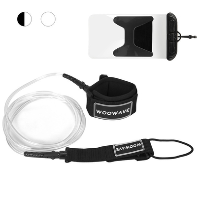 TPU 10ft Surfing Surfboard Surf Leash με ετικέτα καουτσούκ/έλατος 0.16-0.4kg