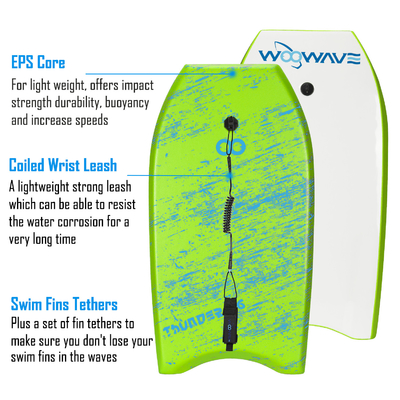 Σύγχρονη 36' Body Board για ενήλικες Bodyboard με EPS Core Woowave Μόδας Υδάτινα Αθλήματα
