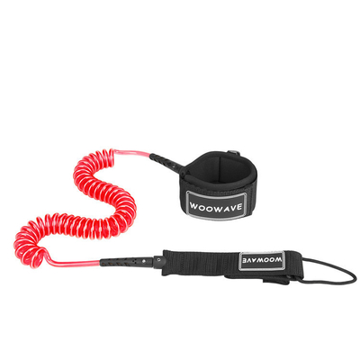 Πολυουρεθάνιο Coil Surfboard Leash με Padded Wrist Strap Woowave Custom SUP Leashes