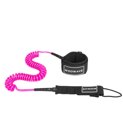 Πολυουρεθάνιο Coil Surfboard Leash με Padded Wrist Strap Woowave Custom SUP Leashes