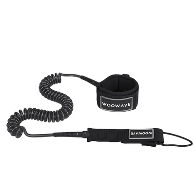 6ft Πολυουρεθάνιο Coil Surfboard Leash με μονό στρώμα Padded Wrist Strap