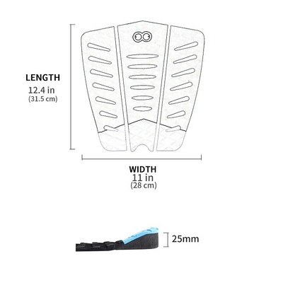 Προσαρμοσμένο EVA Foam Surf Decking Pad για λίμνες ποτάμια WOOWAVE Knee Board Traction Pad