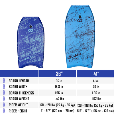 Προσαρμόστε το σχεδιασμό Woowave XPE Light 36inch surfboard για σέρφινγκ 18.8 Inch πλάτος της σανίδας