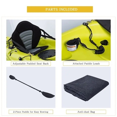 Χωρίς φουσκωτό Drop Stitch Core River Pedal Kayak για 2 ενήλικες Καθίστε και ψάρετε άνετα