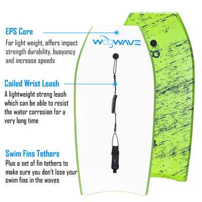 41 ίντσες HDPE αφρό surfboard surfboard EPS bodyboard επιφάνεια για παιδιά ζυγίζει 1,62lbs