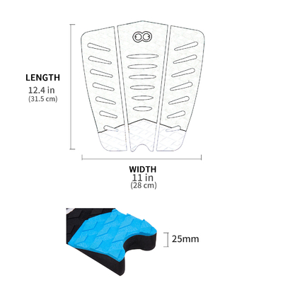 Εφαρμόσιμα Άνθρωποι Unisex Surfboards 3PCS EVA Surf Grip Deck Pad Traction Pad Surfing