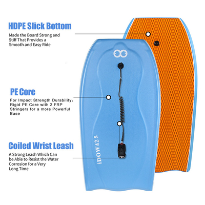 Παιδιά και ενήλικες PE Core Bodyboard με υψηλή αντοχή βάρος αναβάτη 120-200lbs
