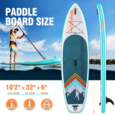 10'2'ISUP Boards Woowave's σχεδιασμός για λίμνες ποτάμια ελαφρύ και μόνο 10 κιλά