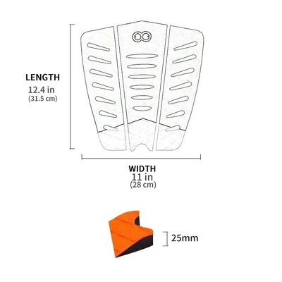 WOOWAVE Knee Board Decking Surfboard Tail Pad με οικιακή κόλλα και αφρό EVA